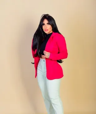 Blazer de luxo Lady Griffe Pink